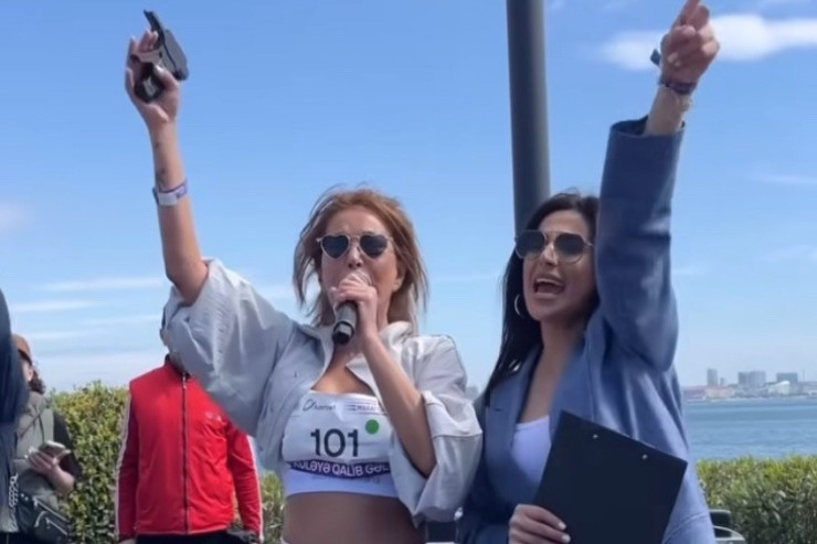 “Bakı marafonu”na Aygün Kazımova start verdi