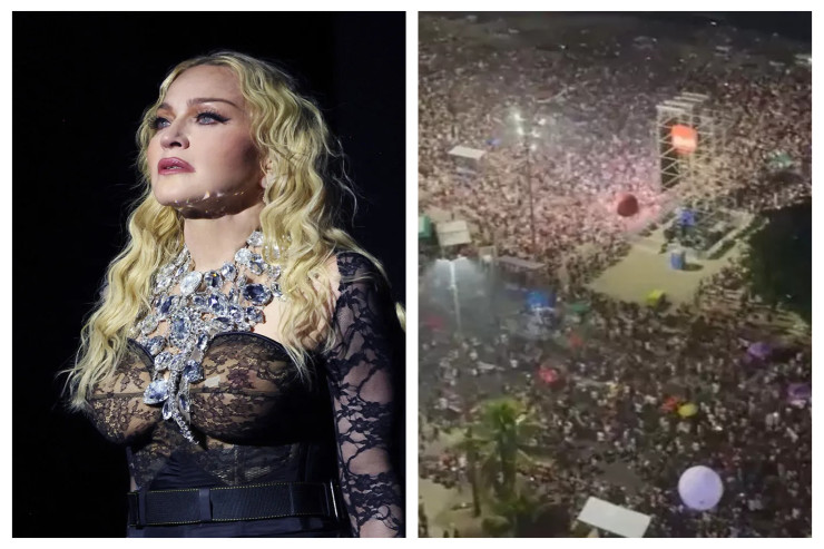 Madonna çimərlikdə 1,6 milyon insana pulsuz konsert  verdi