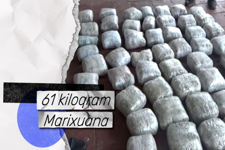 İrandan Astaraya 61 kilo narkotik gətirən  qohumlar saxlanıldı
