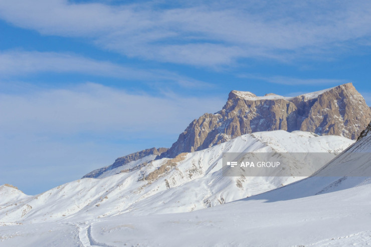 Azərbaycanın bu ərazilərinə QAR YAĞDI -FOTO 