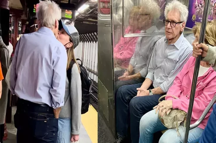 Metroda vida öpüşü...  Şəxsi təyyarəsi var, amma ictimai nəqliyyata minir