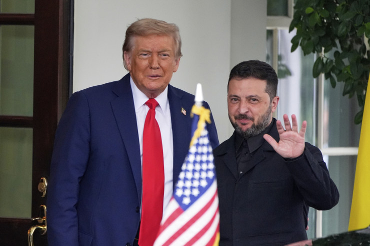 Donald Tramp və Volodimir Zelenski arasında görüş başladı