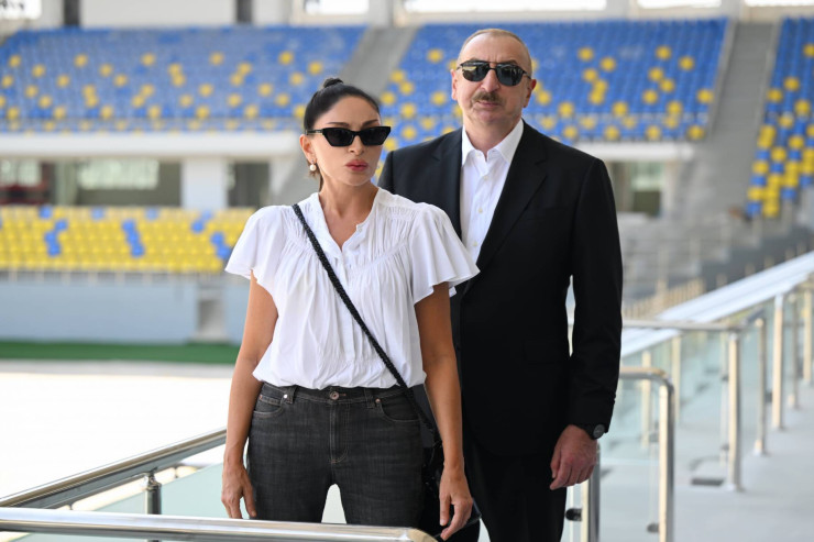 İlham Əliyev və birinci xanım Mehriban Əliyeva Ağdərədə