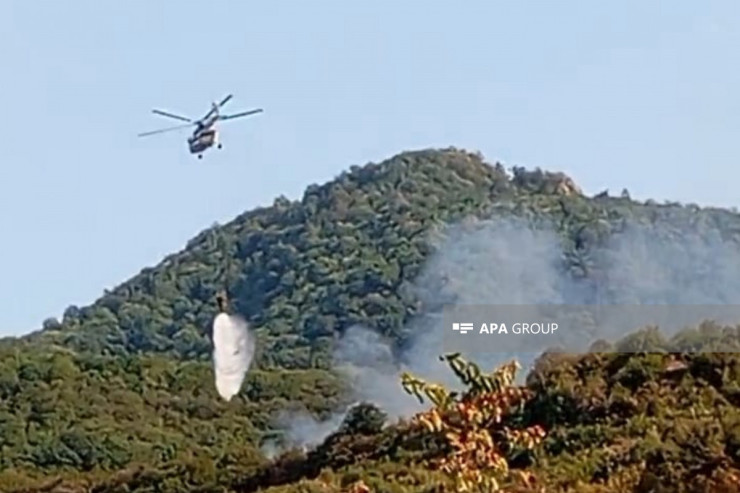 Xocavənd və Ağdərədə yanğınları söndürməyə helikopter cəlb edildi 