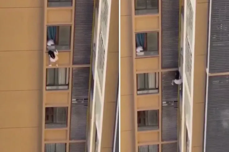 Nəfəs kəsən görüntü:  Qadın evli kişi ilə  tutuldu, inanılmaz bir şey etdi -  VİDEO 