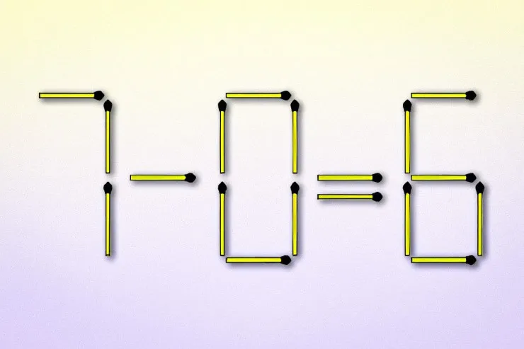 Sürətli TEST:  Bərabərliyin düzgün olması üçün 2 kibrit çöpünü  hərəkət etdirin