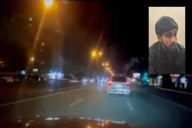 Yasamalda "Porsche" ilə "avtoş"luq  edən həbs olundu - VİDEO 