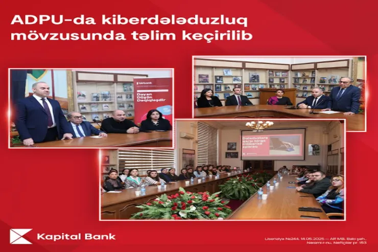 "Kapital Bank"ın kiberdələduzluqla mübarizə mövzusunda təlimləri davam edir