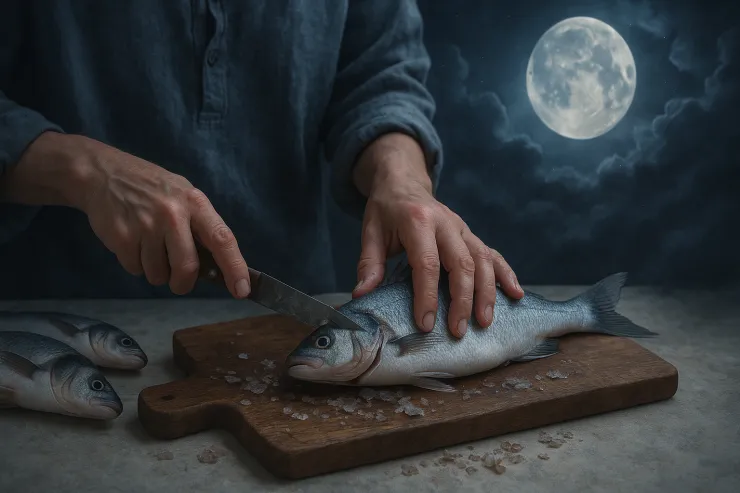 Yuxuda balıq təmizləmək  nə deməkdir?