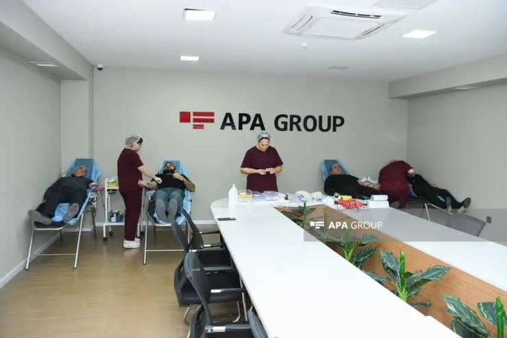 “APA Media Group”da qanvermə aksiyası  -  FOTOLENT 