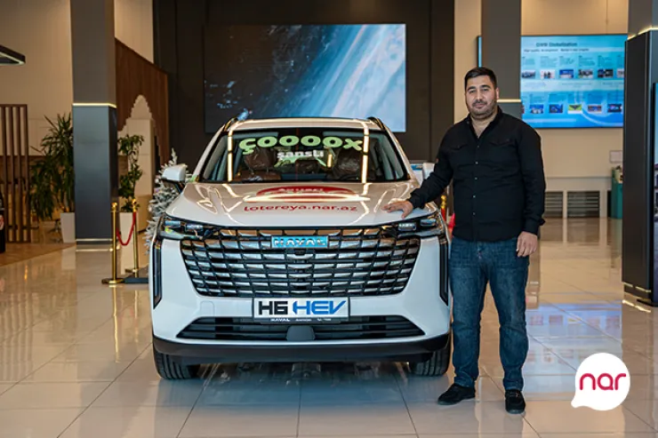 “Nar”ın “Çoox Şanslı” lotereyasında 10-cu avtomobilin sahibi bəlli oldu