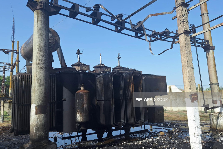 Ucarda elektrik yarımstansiyasında YANĞIN  -FOTOLENT  -YENİLƏNİB 
