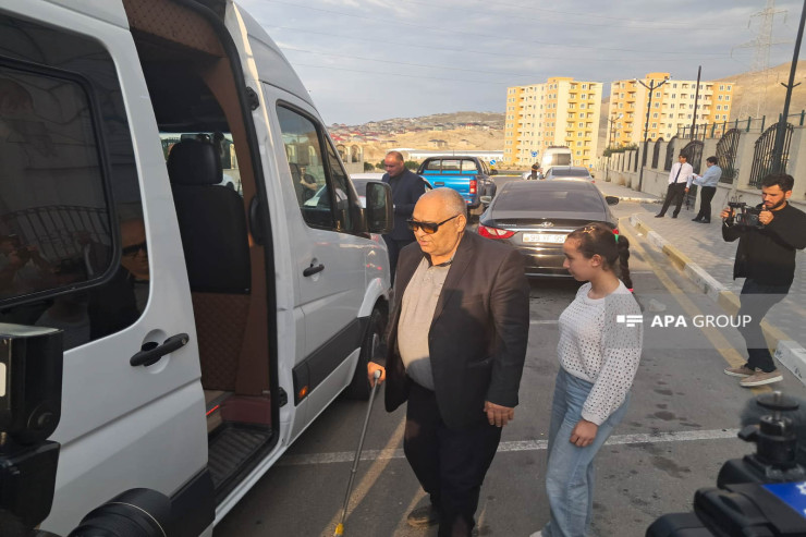Ağdamın Kəngərli kəndinə  növbəti köç karvanı yola salındı-FOTO 