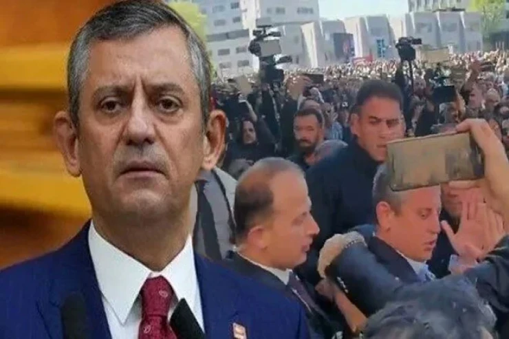 CHP sədri Özgür Özələ hücum edilib