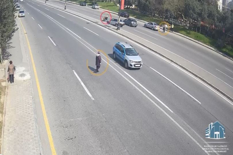 Bakıda ana və övladını maşın vurdu - DƏHŞƏTLİ GÖRÜNTÜLƏR 