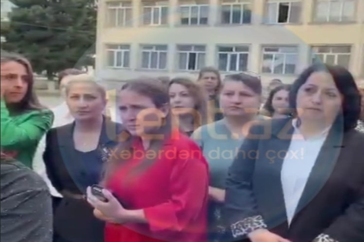 Zaqatalada valideyn və müəllimlər AYAĞA QALXDI – Məktəbin bağlanmasına ETİRAZ