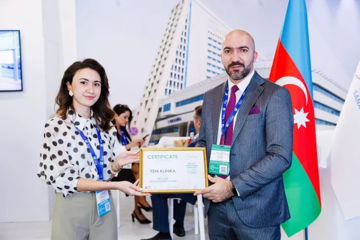 “Medinex” sərgisində “Ən yaxşı B2B Görüş Stendi” sertifikatı təqdim edilib