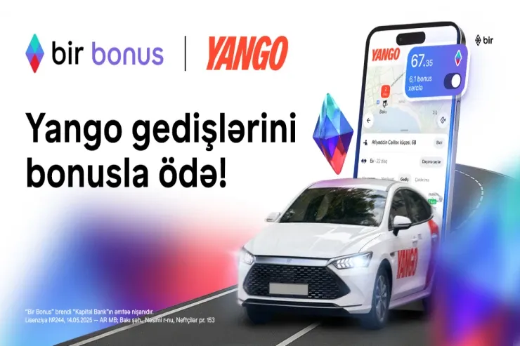 Taksi ödənişlərinizi "Bir Bonus"la edin, pulunuz cibinizdə qalsın
