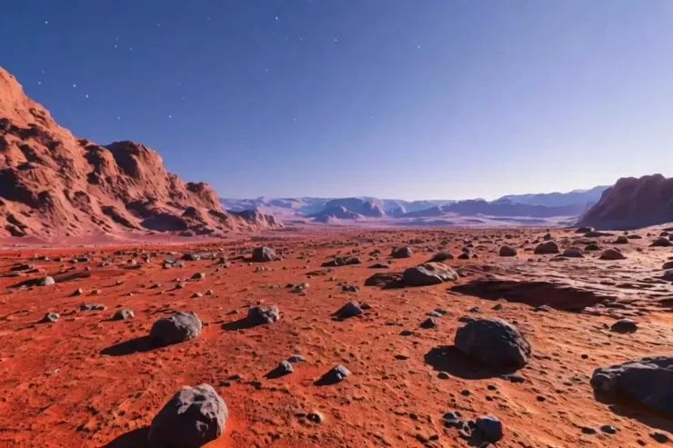 Marsda planetə aid olmayan  daş tapıldı