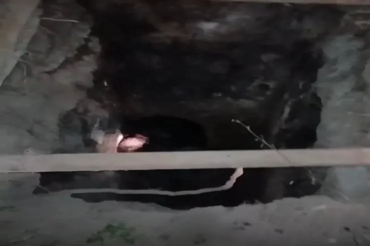 Gədəbəydə kişi quyuya düşdü 