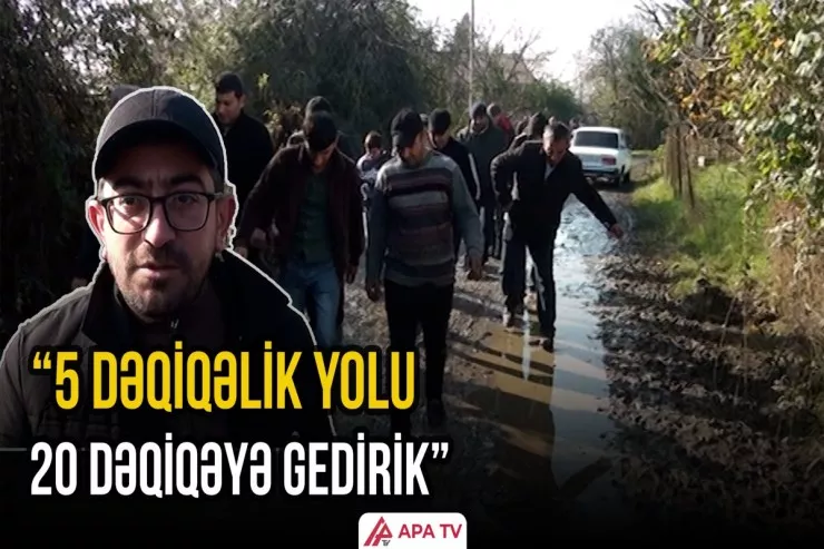 Masallıda 2 kilometrlik yol 30 ildir bərbad vəziyyətdədir 