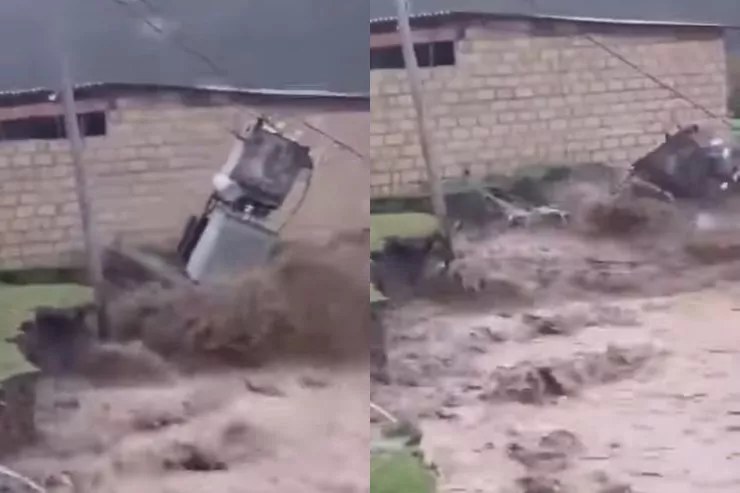 Qusarda sel transformatoru apardı - VİDEO 