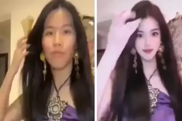 İzləyicilərinin qarşısında rəqəmsal maska  ​​​​taxdı: yayım zamanı əsl siması  ortaya çıxdı və...