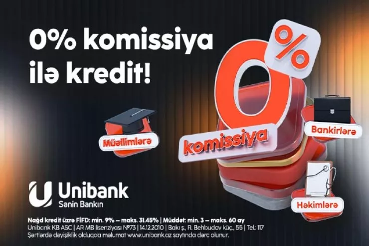 "Unibank" müəllimlər, həkimlər və bank əməkdaşları üçün xüsusi kampaniya keçirir