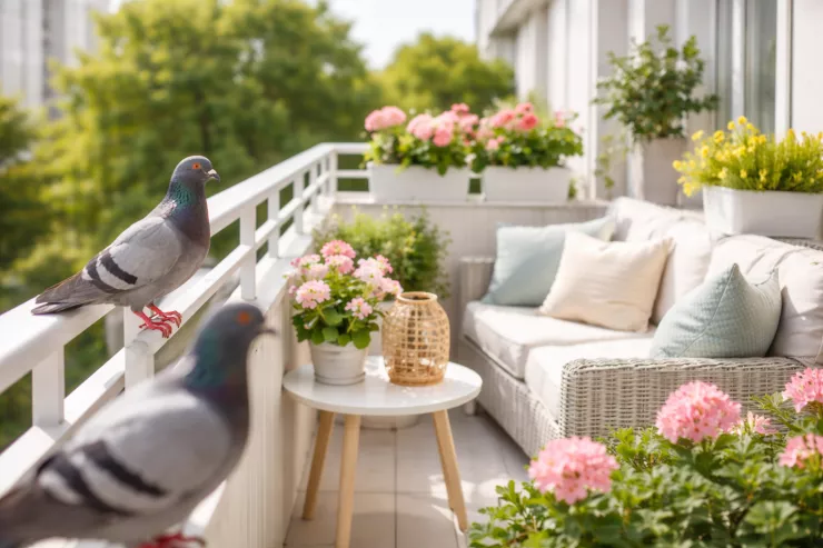 Eyvanınızı göyərçinlərdən  qorumaq üçün bu rəngdən  istifadə edin