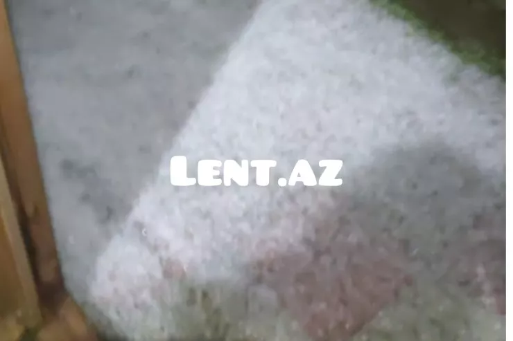 Bakıya güclü dolu yağdı - VİDEO 