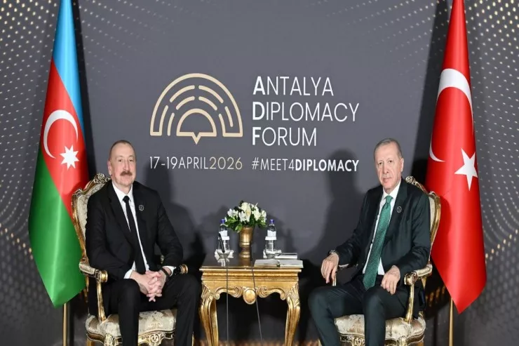 Əliyev və Ərdoğan Antalyada görüşdülər - FOTO 