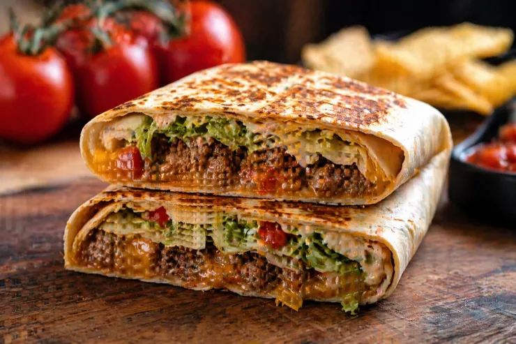 Lavaşda “Crunchwrap”  - ev üsulu fast-food RESEPTİ 