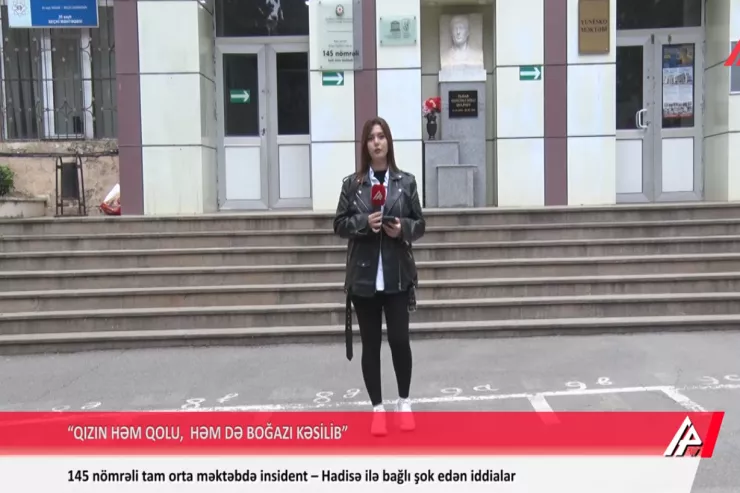 Bakıda daha bir məktəbdə İNSİDENT - Şagirdlər məktəblini təhdid etdi -VİDEO 