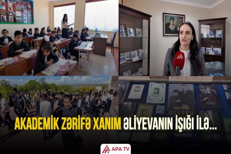 Kənd orta məktəbində bir gün – Zərifə Əliyeva  işığı  -VİDEO 