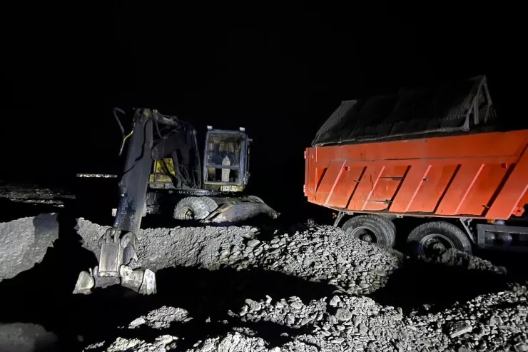 Balakəndə qanunsuz çınqıl satanlar saxlanıldı - VİDEO 