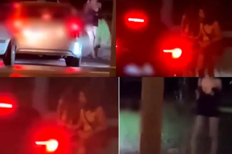 Biabırçı görüntülər:  Açıq-aşkar qadın bazarlığı yolu bağladı -FOTOLENT 