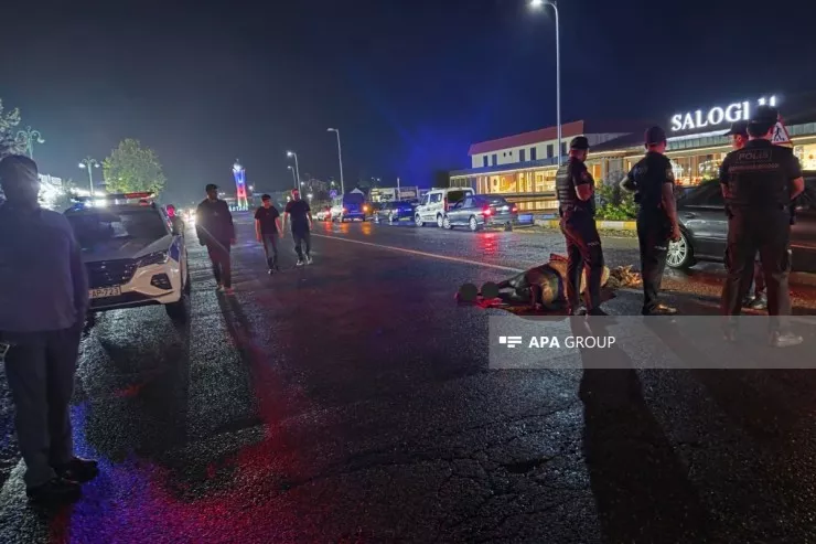Ağstafada sürücü atı vurdu, özü yaralandı  -FOTO 