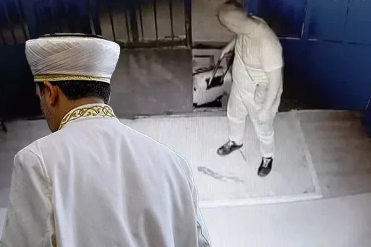 Məsciddən ayaqqabı oğurladı , imamlar intiqamı aldı