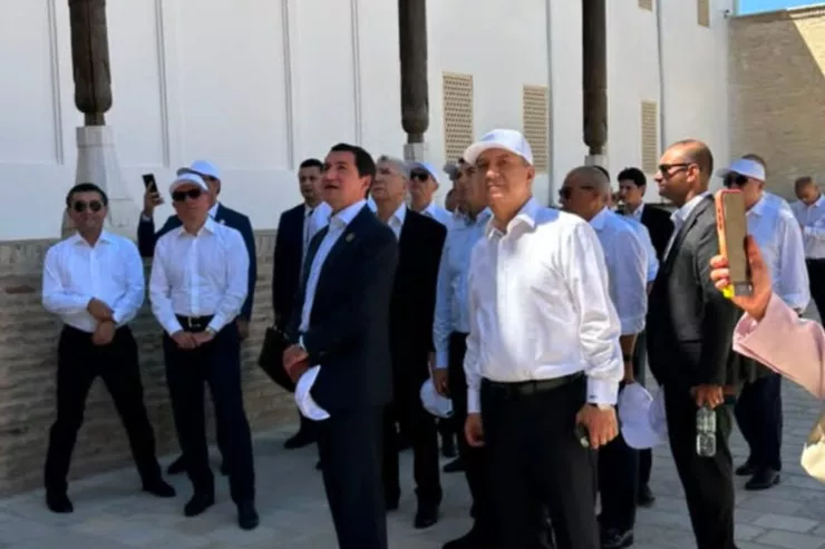 Azərbaycan nümayəndə heyəti Buxarada tarixi Ark qalasını ziyarət etdi - FOTO  - VİDEO 