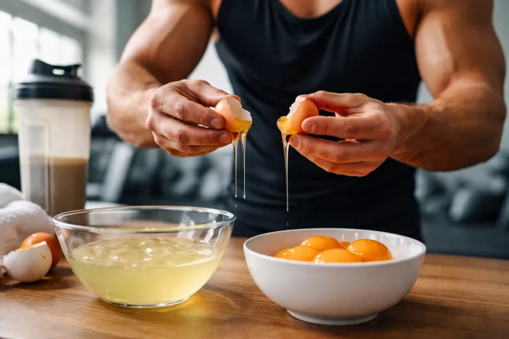 Yumurtanın sarısını ağından ayrı  yeyin - Əzələ böyüməsini 1,5 dəfə  sürətləndirir
