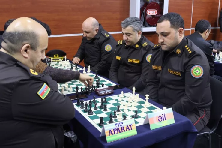 Fövqəladə Hallar Nazirliyinin qurumları arasında şahmat üzrə çempionat keçirilib