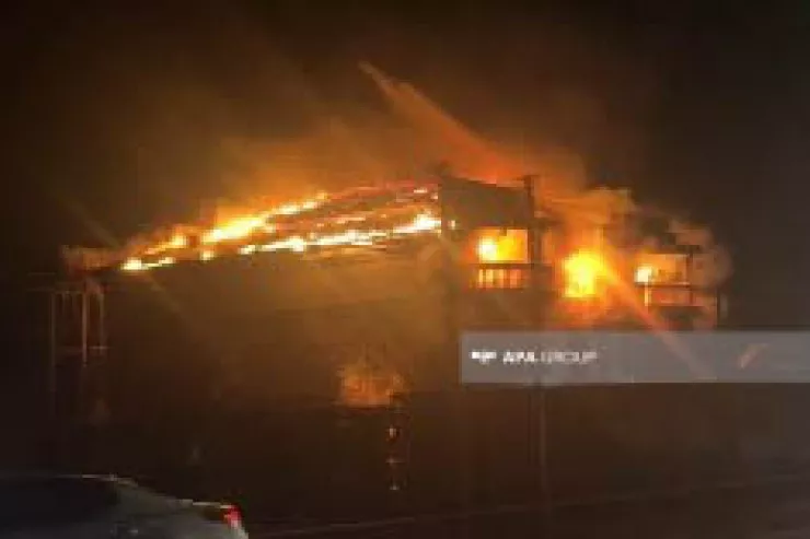 Ağstafada 3 mərtəbəli evdəki   yanğın söndürüldü - YENİLƏNİB 