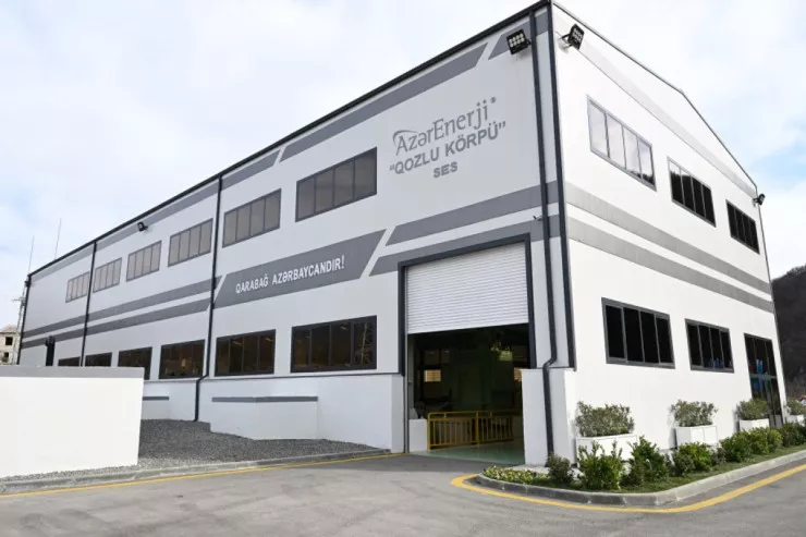 Prezident Ağdərədə “Qozlukörpü” SES-in  açılışını etdi