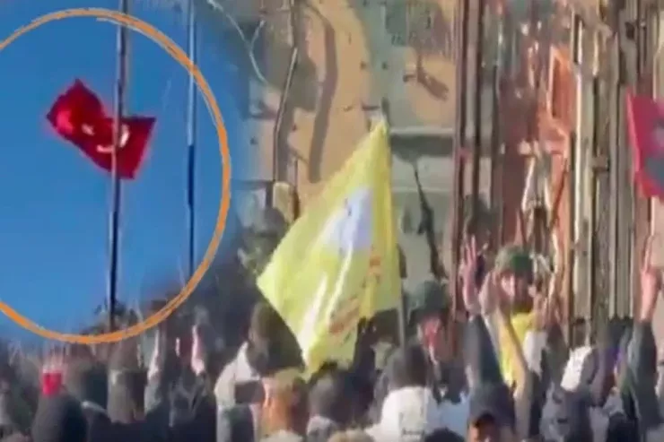 Sərhəddə Türkiyə bayrağını endirdilər,  araşdırma BAŞLANDI