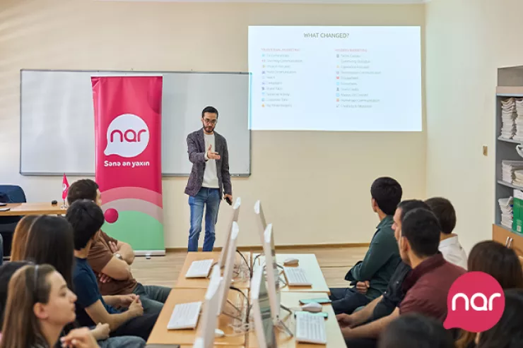 “Nar” Gəncədə tələbələr üçün marketinq və karyera  təlimləri təşkil edib