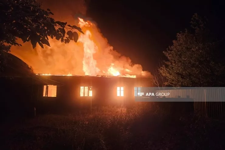 Tovuzda EV YANDI:  yaralananlar var