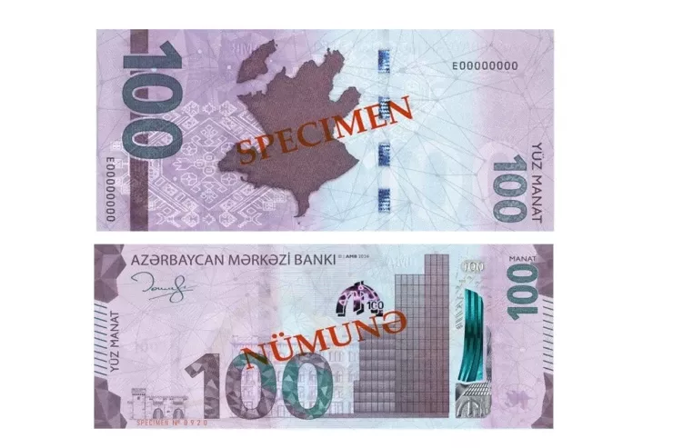 Bu gündən Azərbaycanda yeni 100 manatlıq  əskinaslar tədavülə buraxıldı