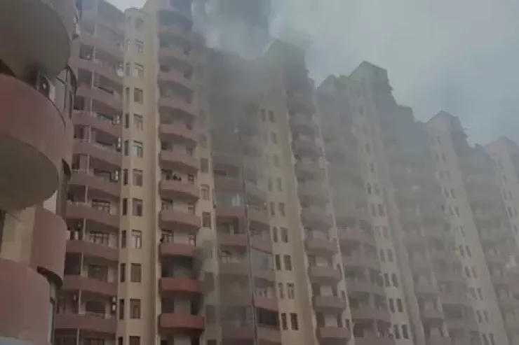 Xırdalanda yaşayış binasındakı  yanğın söndürüldü -YENİLƏNİB 