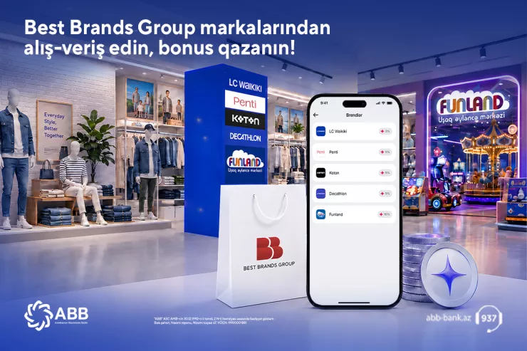 “LC Waikiki”, “Koton”, “Decathlon” və digər brendləri birləşdirən  loyallıq sistemi indi ABB mobile-da