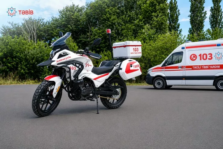 Azərbaycanda təcili yardım motosikletləri  fəaliyyətə başladı